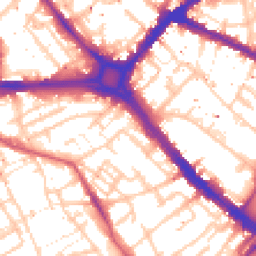 Daytime road noise heatmap for SE17 1HG