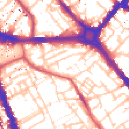 Daytime road noise heatmap for SE17 1PF