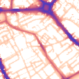 Daytime road noise heatmap for SE17 1QL