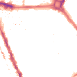 Night-time road noise heatmap for SE17 1QZ
