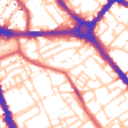 Daytime road noise heatmap for SE17 1RQ