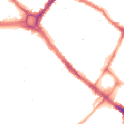 Night-time road noise heatmap for SE17 1SU