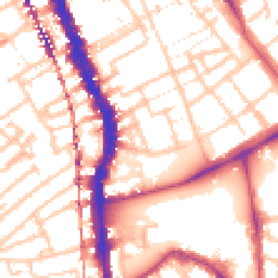 Daytime road noise heatmap for SE17 2AS