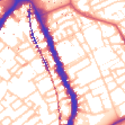 Daytime road noise heatmap for SE17 2EA
