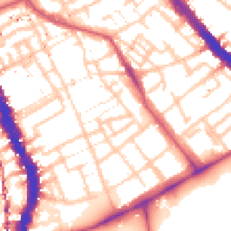 Daytime road noise heatmap for SE17 2EQ