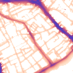Daytime road noise heatmap for SE17 2FU