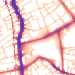 Daytime road noise heatmap for SE17 2GE