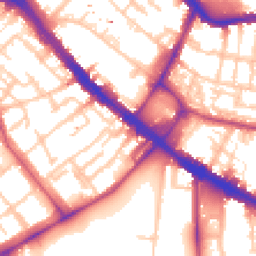 Daytime road noise heatmap for SE17 2GH