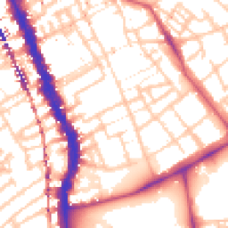 Daytime road noise heatmap for SE17 2HL