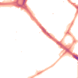 Night-time road noise heatmap for SE17 2JP