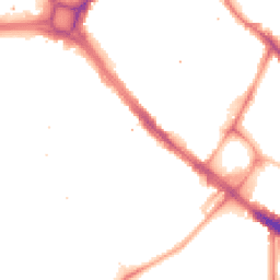 Night-time road noise heatmap for SE17 2JR