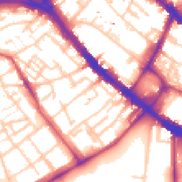 Daytime road noise heatmap for SE17 2LP