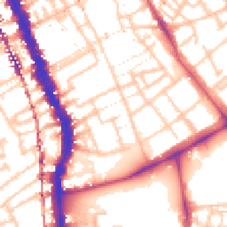 Daytime road noise heatmap for SE17 2PN