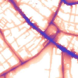 Daytime road noise heatmap for SE17 2RR