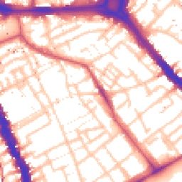 Daytime road noise heatmap for SE17 2SD