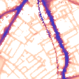 Daytime road noise heatmap for SE17 3JF