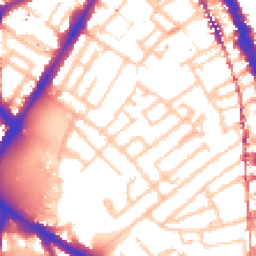 Daytime road noise heatmap for SE17 3QR