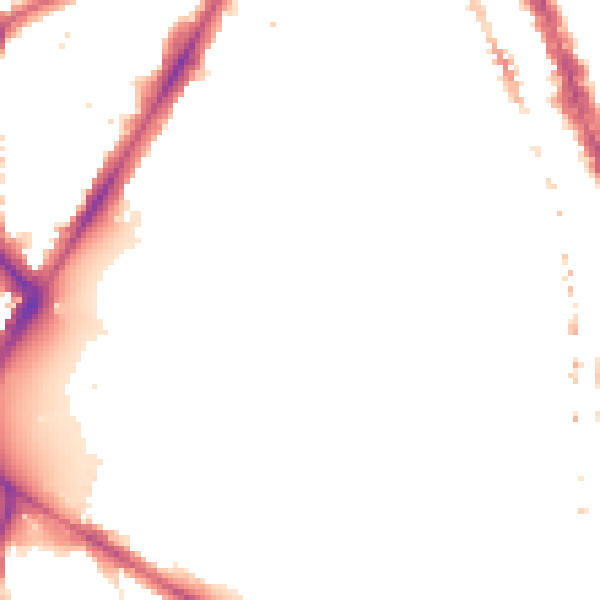 Night-time road noise heatmap for SE17 3QR
