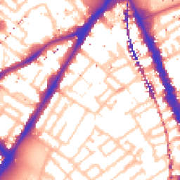 Daytime road noise heatmap for SE17 3SA