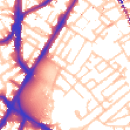 Daytime road noise heatmap for SE17 3TH