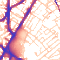 Daytime road noise heatmap for SE17 3TJ