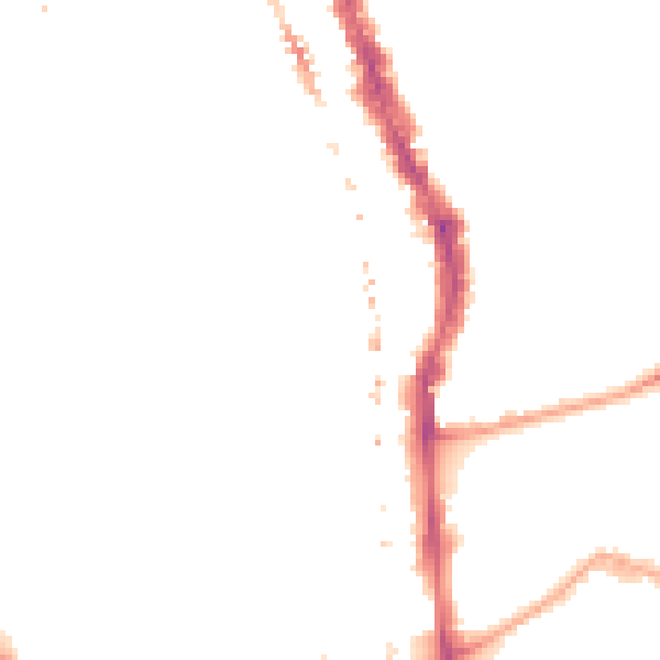 Night-time road noise heatmap for SE17 3UF
