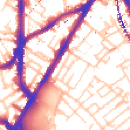 Daytime road noise heatmap for SE17 3UU
