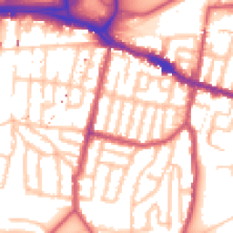Daytime road noise heatmap for SE18 1AL