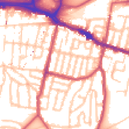 Daytime road noise heatmap for SE18 1AN