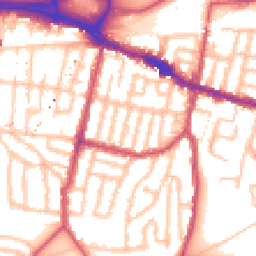 Daytime road noise heatmap for SE18 1AP