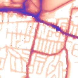 Daytime road noise heatmap for SE18 1AQ