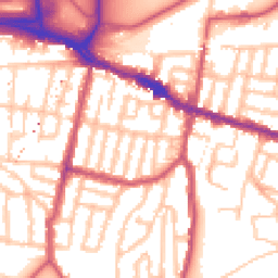 Daytime road noise heatmap for SE18 1AR