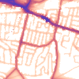 Daytime road noise heatmap for SE18 1AU