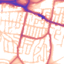 Daytime road noise heatmap for SE18 1AW