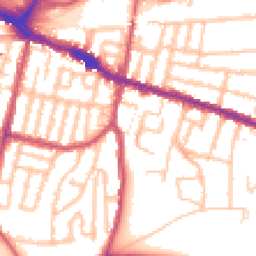 Daytime road noise heatmap for SE18 1AY