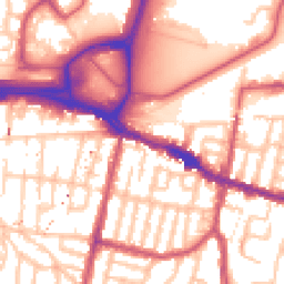 Daytime road noise heatmap for SE18 1BA
