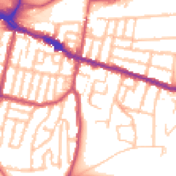 Daytime road noise heatmap for SE18 1BB