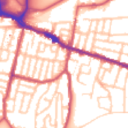 Daytime road noise heatmap for SE18 1BF