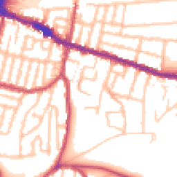 Daytime road noise heatmap for SE18 1BJ
