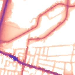 Daytime road noise heatmap for SE18 1BS