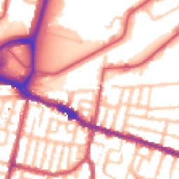 Daytime road noise heatmap for SE18 1BX