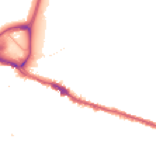 Night-time road noise heatmap for SE18 1BY