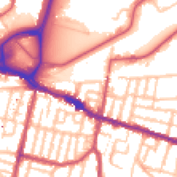 Daytime road noise heatmap for SE18 1BZ