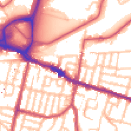 Daytime road noise heatmap for SE18 1DA
