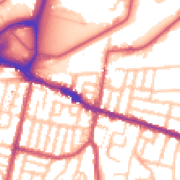 Daytime road noise heatmap for SE18 1DD