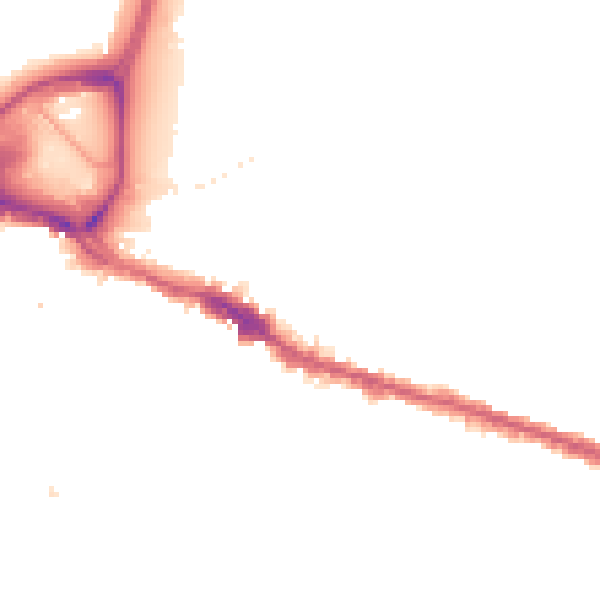 Night-time road noise heatmap for SE18 1DD
