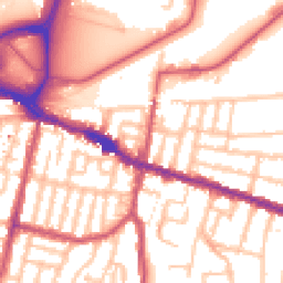 Daytime road noise heatmap for SE18 1DE