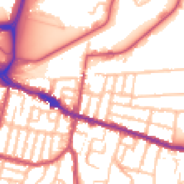 Daytime road noise heatmap for SE18 1DQ
