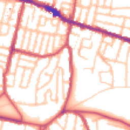 Daytime road noise heatmap for SE18 1DS