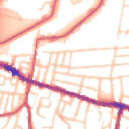 Daytime road noise heatmap for SE18 1EN
